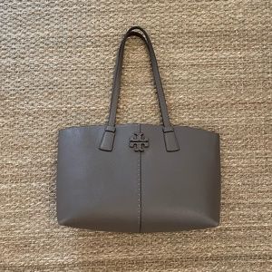 Tory Burch Gray Tote Bag